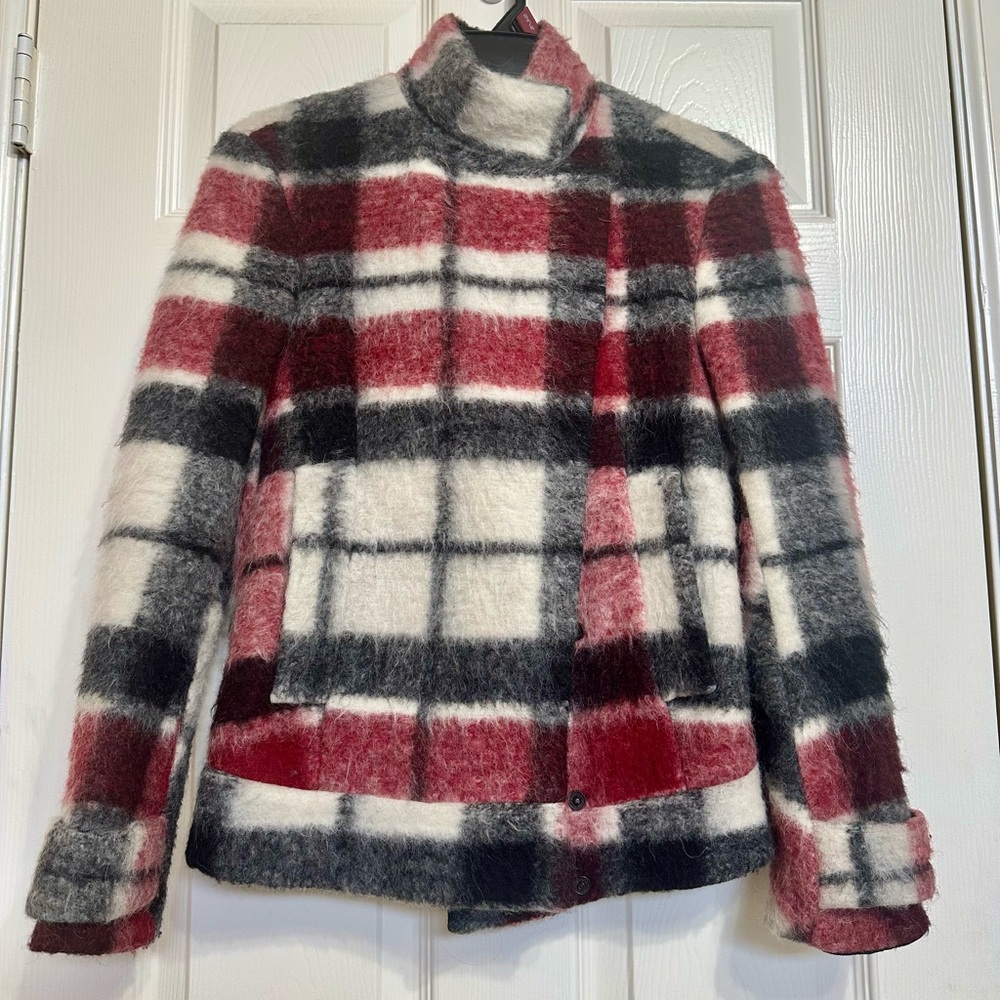 Zara Plaid Wool Coat XS 🖤